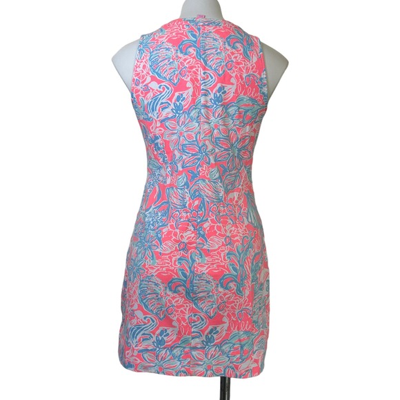 Lilly Pulitzer Summer Siren Pink Floral Estrada Mini Shift Dress | Size Small - Picture 3 of 10